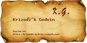 Krizsák Godvin névjegykártya
